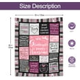 thumbnail image 3 of Granddaughter Gifts from Grandma, Granddaughter Gifts, Birthday Gifts Blanket 60\u201d x 50\u201d for Granddaughter, Sweet Granddaughter Gifts from Grandparents, Granddaughter Blanket Gifts Idea, 3 of 6