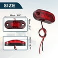 thumbnail image 6 of Unique Bargains Truck LED Trailer Lights 24V Plastic Oval Waterproof Marker Lights Red 8 Pcs, 6 of 6