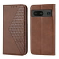 thumbnail image 2 of Mantto Wallet Phone Case for Google Pixel 6a (6.1 inch),for Women Men,Premium PU Leather Magnetic Closure Flip Cover Credit Card Slots Kickstand Protective Case with Wrist Strap,Brown, 2 of 9