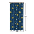 thumbnail image 5 of Blue Sun Moon Star Pattern Shower Curtain 36"x72" ,Bathroom Decorative Shower Curtains Set with 12 Hooks,Modern Waterproof Washable Shower Curtain, 5 of 6