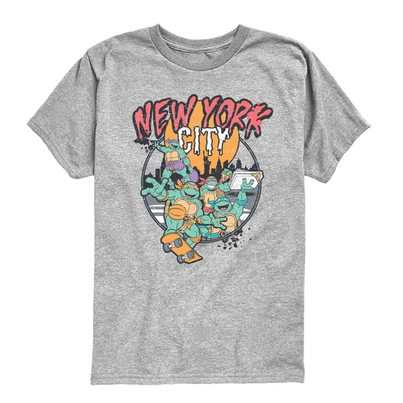 Teenage Mutant Ninja Turtles - New York City - Youth Boys Short Sleeve Graphic T-Shirt