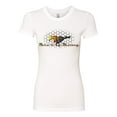 thumbnail image 2 of Wild Bobby, Make It My Mustang Vintage Ford Honeycomb, Cars and Trucks, Women Slim Fit Junior Tee, White, XX-Large, 2 of 4