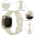 thumbnail image 2 of Breathable Sweatproof Solid Color Silicone Watch Strap Compatible With Versa 3 And Sense, 2 of 4