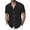 Black, variant on Mens Button Down Shirt Short Sleeve Lapel Neck Printing T-shirts Loose Breathable Hawaiian Beach Vacation Summer Outdoor Casual Shirts