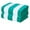 Turquoise, variant on Exclusivo Mezcla 2-Pack Cotton Oversized 35"x70" Cabana Stripe Beach Towels, Super Absorbent Soft Plush Pool Towel, Bath Towel (Turquoise)