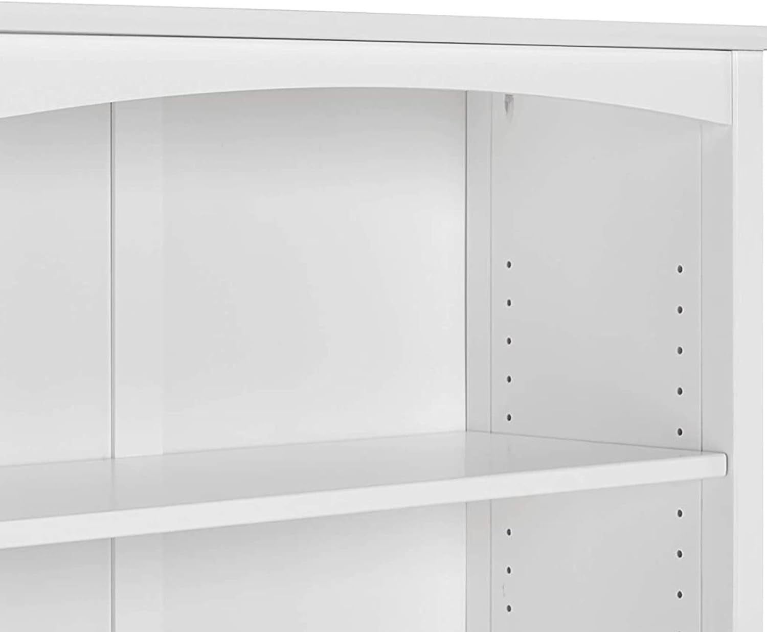 Camaflexi 36” Shaker Style 3-Shelf Wooden Bookcase Closed Back Storage Shelf, White