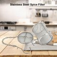 thumbnail image 2 of 304 Stainless Steel Halogen Basket Basket, Tea Ball Seasoning Filter, Seasoning Separation Filter(8 * 10cm), 2 of 7
