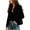Black, variant on Women's Short Puffer Vest, Lightweight Stand Collar Full Zip and Button Padded Gilet Sleeveless Winter Vest Jacket Navy S