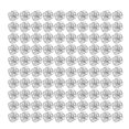 thumbnail image 1 of 100Pcs Dreadlocks Beads, Sparkling Rhinestone Fashionable Hair Braiding Rings For Hair Decoration, 1 of 8