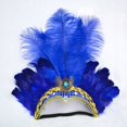 thumbnail image 1 of Tocado para danza del vientre, suministros de Halloween, diadema para danza, tocado de plumas, diadema navideña para mujer, diadema exterior, 1 of 6