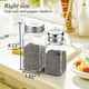 thumbnail image 2 of Salt and Pepper Shakers Set Glass with Stainless Steel Lids - Farmhouse Kitchen Decor Spice Jars, 2 of 5