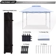 thumbnail image 6 of ABCCANOPY 13 ft x13 ft Outdoor Gazebo Pop up Sun Shade Canopy Tent, White, 6 of 10