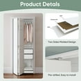 thumbnail image 6 of JUBEST 36"x80" 6 Panel White Primed Hollow-Core Interior Composite Bifold Closet Door, 6 of 8