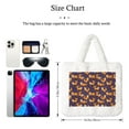 thumbnail image 3 of Rocae Stars and Fox Cute or Plush Underarm Bag White Furry Purse Handbag for Autumn and Winter, 3 of 7