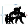 thumbnail image 2 of Pillars Customs Mama Bear Metal Sign, Bear Shaped Sign, Made in USA (16" W x 16" H, White), 2 of 5