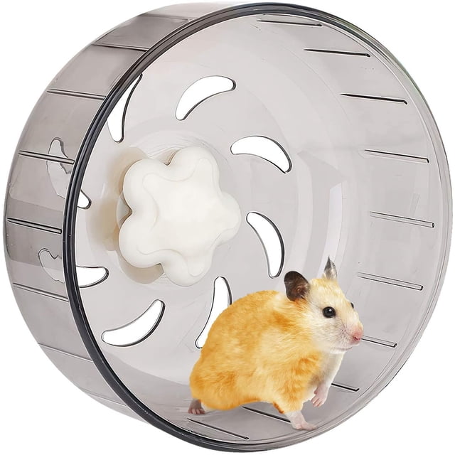 Rueda para correr para hámster, 132 cm, plástico acrílico súper silencioso para mascotas pequeñas, 13 cm