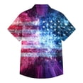 thumbnail image 4 of Men's 250Th Anniversary Usa Shirt Short Sleeve Patriotic Flag Star Printed Button Summer Beach Dressy Independence Day Shirts, 4 of 6