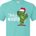 thumbnail image 4 of Inktastic Feliz Navidad Christmas Cactus in Santa Hat T-Shirt, 4 of 5
