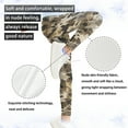 thumbnail image 5 of COEQINE Camo Brown Green Girls Yoga Leggings Breathable Athletic Sport Leggings High Waist Pants for School Gym, for 10-11 Years Kids Girls, 5 of 7