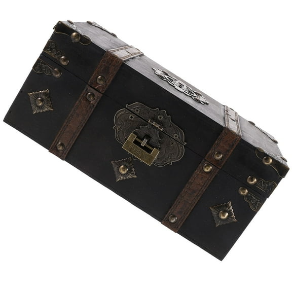 WASHWEPE Storage Chest Box Wooden Material Dustproof For Home 1Set 10.2X5.9X4.5In