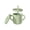 F, variant on Baby silicone learning cup, two-ear cup, three-piece set, food-grade children's sippy cup, snack cup