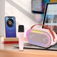 thumbnail image 1 of Altavoz inalámbrico con micrófono de Karaoke luz RGB Compatible con Bluetooth para niños y adultos, 1 of 9
