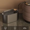 thumbnail image 4 of Fuente de agua de gran capacidad para gatos, bebedero silencioso eléctrico USB, dispensador de cuencos, filtro de recirculación automático, 3L, 4 of 5