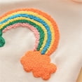 thumbnail image 6 of Coerni Toddler Baby Girl Rainbow Knitted Hoodie Sweatshirt Dress Long Sleeve Ruffle Casual Dress Fashion Spring Fall Clothes, 6 of 8