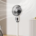 thumbnail image 4 of Whisper Quiet USB Pedestal Air Circulator Fan, 3-Speed Adjustable Height Standing Fan, Energy Efficient Stand Fan for Bedroom Home Office, 4 of 6