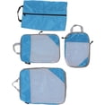 thumbnail image 1 of HUGFEGWE Suitcase Bag Waterproof Compression Packing Bags 4 Pieces Portable Tear Resistant Expandable for Shoes for Clothes CJB91-35058, 1 of 9