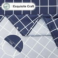 thumbnail image 5 of Rectangle Waterproof Fabric Table Cloth, Plaid Stain Resistant Polyester Tablecloth, Washable Cloth Table Cover for Kitchen, Dining Room, Outdoor (60" x 84", Navy Blue), 5 of 6