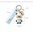 thumbnail image 4 of Juego de 2 llaveros de Panda de dibujos animados, regalo de dijes de Pvc para amigos, llavero Bing Dwen Dwen oso de fresa  Hogar, 4 of 5