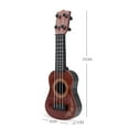 thumbnail image 5 of Cheers.US Kids Toy Ukulele Kids Guitar Musical Toy 4 Steel Strings with Pick Kids Play Early Educational Learning Musical Instrument Gift for Preschool Children Ages 3-6(Wooden Color), 5 of 7