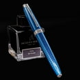 thumbnail image 7 of Caran d'Ache Leman Silver Plated Rhodium Coated Grand Bleu Fountain Pen - Medium, 7 of 7
