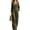 Army Green #6, variant on WULMLEO Women's Linen 2 Piece Sets Boho Wrap Cross V Neck Long Sleeve Top Wide Leg Pants Outfits Casual Y2k Set Fall Lightweight Suits with Pockets Beige XL