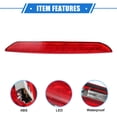 thumbnail image 4 of High Level 3rd Third Brake Light Stop Lamp for VW Polo MK4 IV Hatchback 9N 9N3 2002-2009 ABS Red, 4 of 6