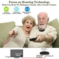 thumbnail image 3 of SIMOLIO Digital Wireless Headphones for TV, TV Hearing Devices with Voice Highlighting, Balance and Tone Controls for Seniors and Hearing Impaired (New), 3 of 7