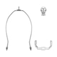 thumbnail image 4 of Unique Bargains 8.5 Inch Lamp Harp Kit with Finial Lamp Shade Holder Chrome, 1 Set, 4 of 5