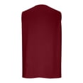thumbnail image 3 of Tops de Color Sólido para las Mujeres Botón Cuello Redondo 3/4 Manga Blusa Casual, las Mujeres de Entrenamiento Tops Suave Transpirable, 3 of 6