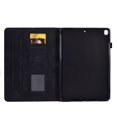 thumbnail image 4 of MonsDirect Case for iPad iPad 9th Generation 10.2 inch 2021-2019, 8th/7th Generation Suede Multi-Angle Stand Cover with Smart Wake/Sleep & Pen Holder & Card Slots for iPad 10.2/Pro 10.5 inch, Black, 4 of 7