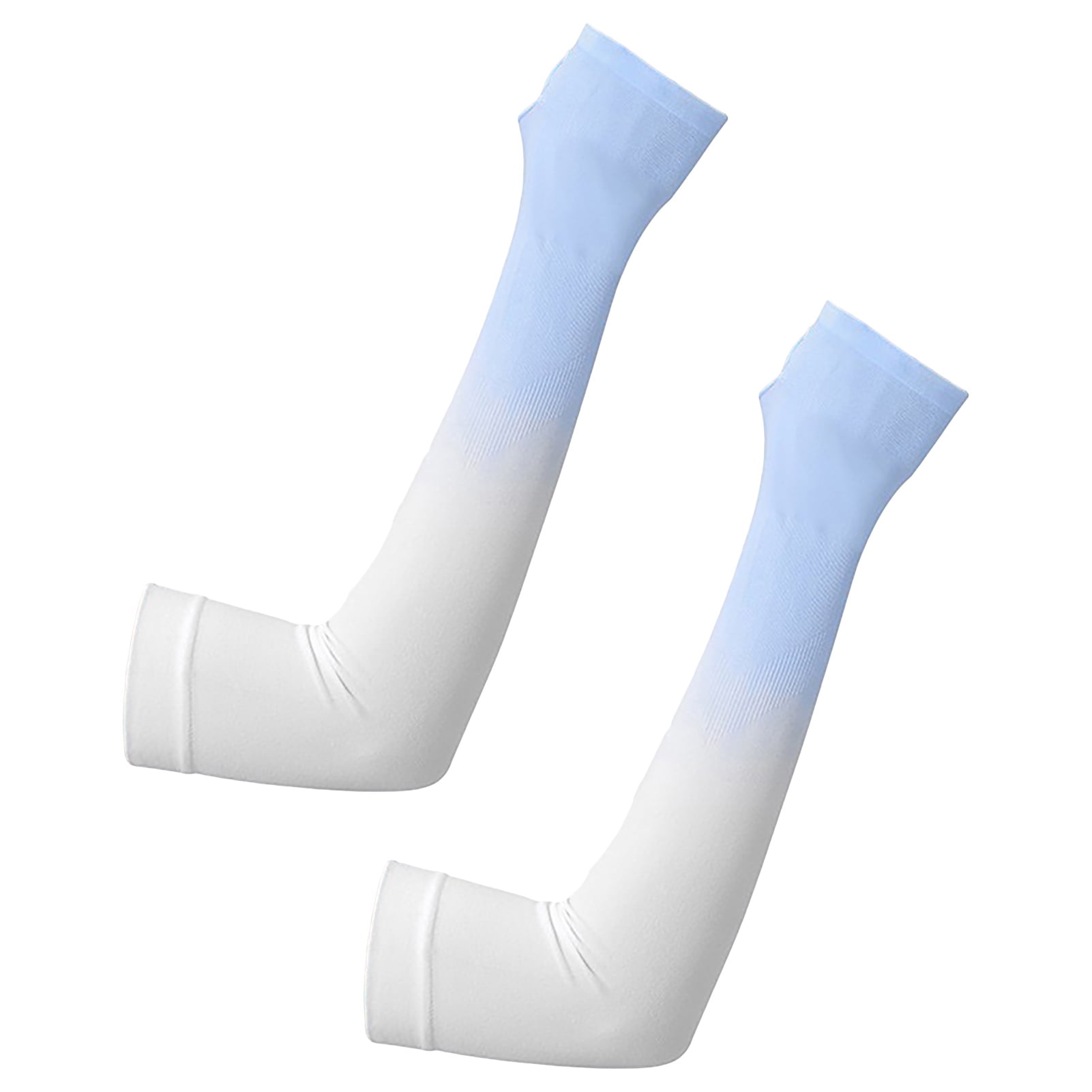 Arm Sleeves for Men & Women Thumbhole Design Gradient Color Ice Silk