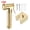 Gold, variant on Unique Bargains Handheld Bidet Sprayer Toilet Metal Bathroom Sprayer Kit Black
