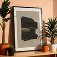 thumbnail image 4 of Dark Paper Cut  - Collage Abstract Geometric Modern Art Minimalist Bauhaus Art Deco Black Framed Wall Art Print 12 x 16 inches, 4 of 12