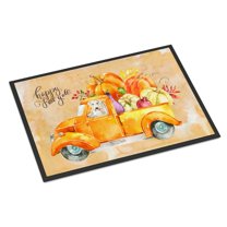 Carolines Treasures CK2640JMAT Fall Harvest Wheaten Terrier Door Mat Indoor Rug or Outdoor Welcome Mat 24x36 Doormat