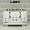 thumbnail image 6 of Haden Chelsea Stainless Steel 4 Slice Toaster w/Extra Wide Slots, Ivory, 6 of 9