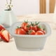 thumbnail image 4 of Cesta de filtro de fregadero de plástico blanco de 1 pieza,cesta de drenaje doble grande para verduras y frutas,cesta de almacenamiento apta para alimentos. Rkxzt, 4 of 6