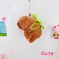 thumbnail image 1 of Capybara plush pendant doll capybara pendant plush toy doll doll pendant [back turtle] 11cm, 1 of 5