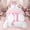 Monogrammed D, variant on Erosebridal Girls Pink Bow Twin Bedding, A Letter Duvet Cover Set, Princess Style Bedroom Decor, Pink Reversible 2 Pieces, 1 Duvet Cover and 1 Pillowcase (No Comforter)