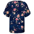 thumbnail image 4 of ATENAR Womens Shirts Soft Lightweight Shirts for Women Loose Tee Dark Blue 3XL, 4 of 5