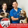 thumbnail image 7 of Yeblues Upgrade Pet Grooming Gloves, Grooming Gloves for Dogs, Dog Washing Gloves with High-Density Teeth, Cats, Rabbits & Horses with Hair, Efficient Pets Hair Remover Mittens 1 Pair (Red), 7 of 7